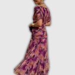 Florendra | Robe longue fleurie à col en V