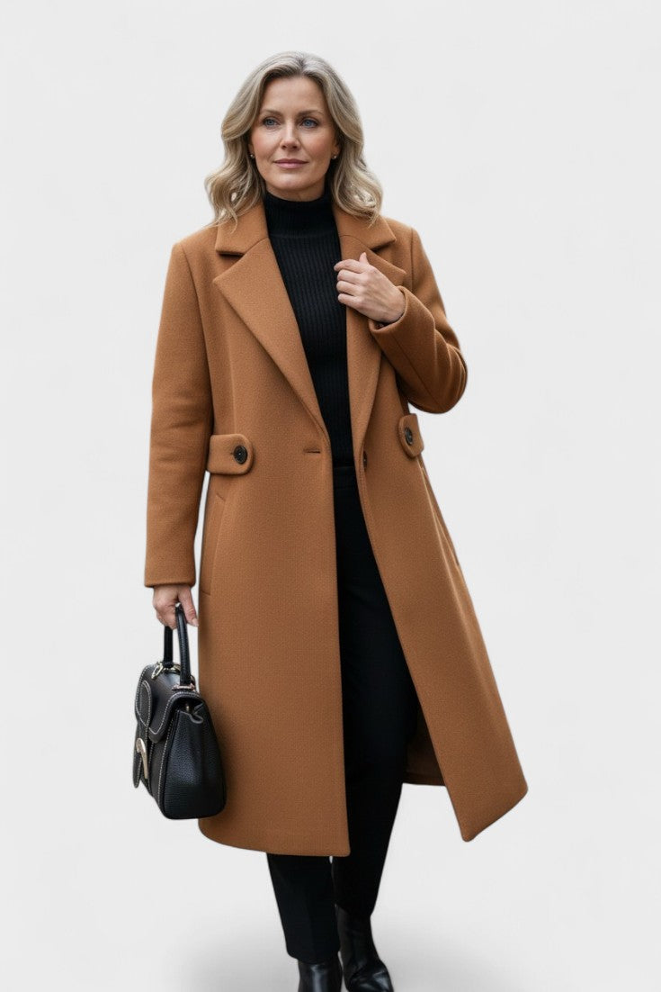 Frederikke Manteau en laine