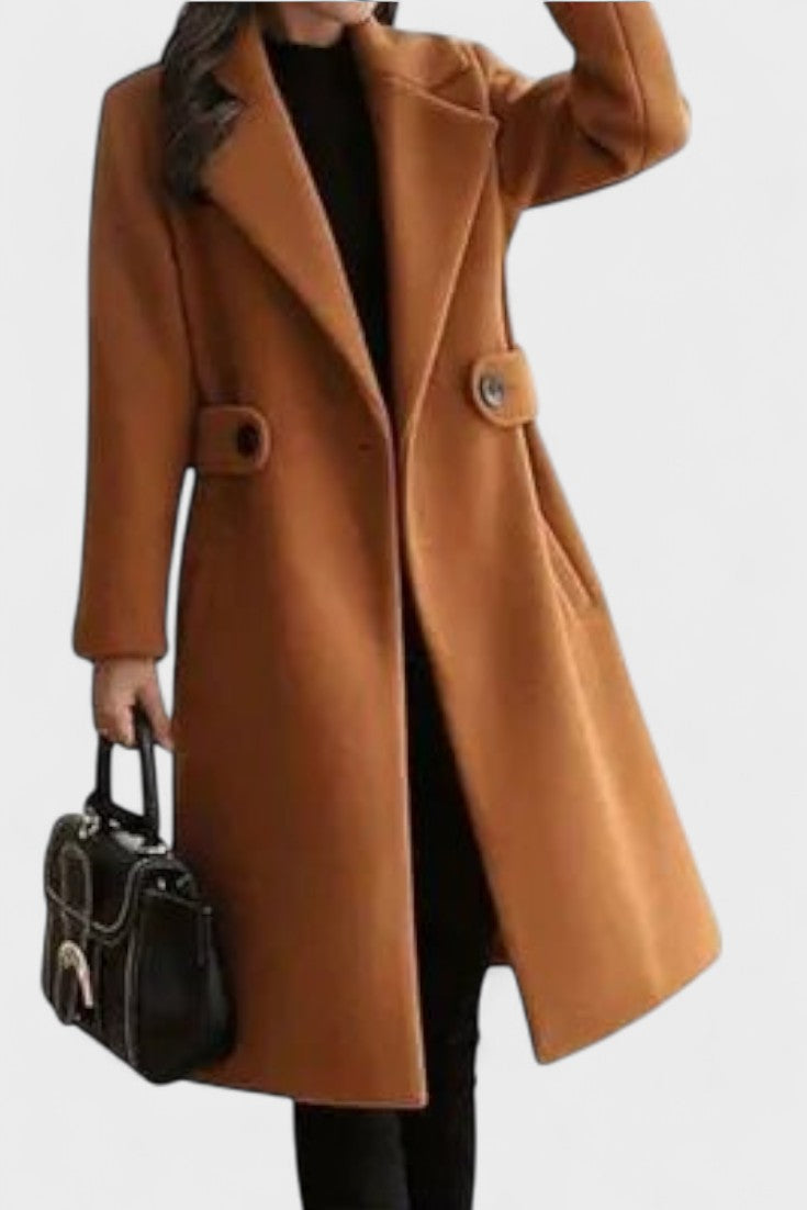 Frederikke Manteau en laine