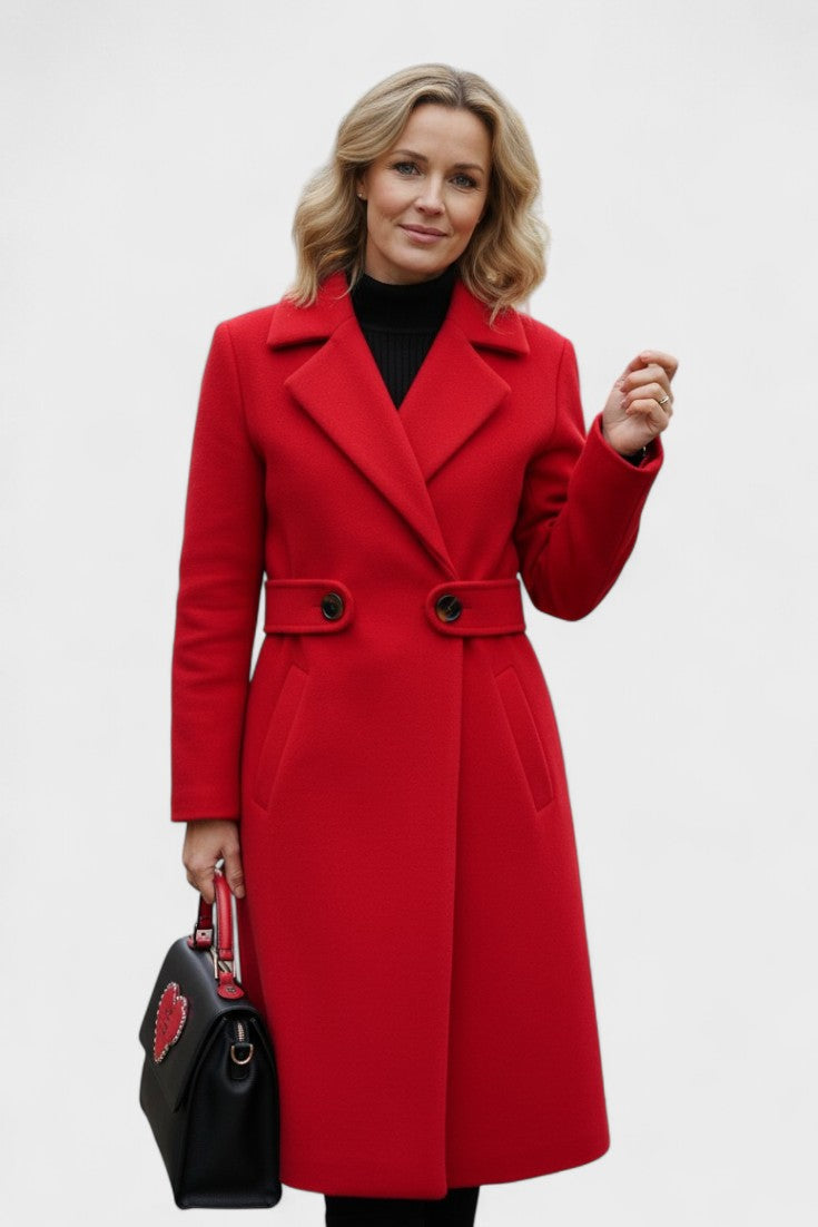 Frederikke Manteau en laine