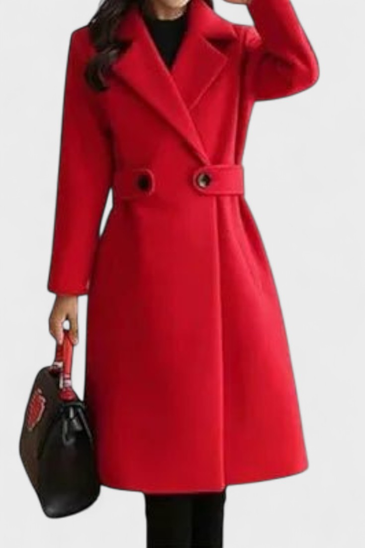 Frederikke Manteau en laine