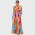 Freya | Robe longue imprimée