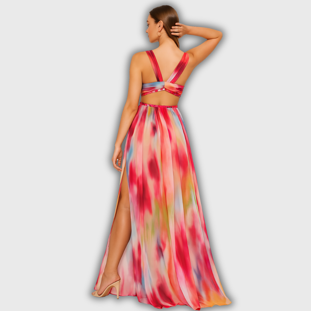 Freya | Robe longue imprimée