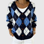 Jocasta | Cardigan à motif argyle