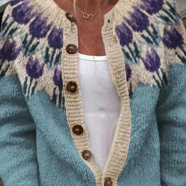 Ottoline | Cardigan à empiècement fleuri