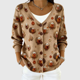 Xanthia | Cardigan à motif hibou