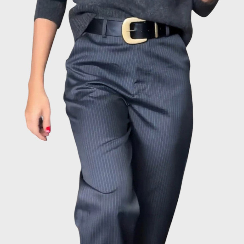 Greta | Pantalon de tailleur rayé