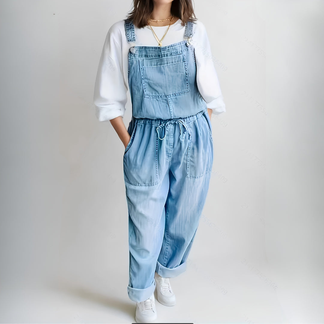 Hannah - Combinaison en denim décontractée