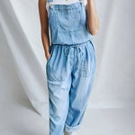 Hannah - Combinaison en denim décontractée