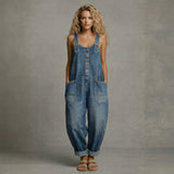 Harriet - Combinaison en denim élégante avec poches