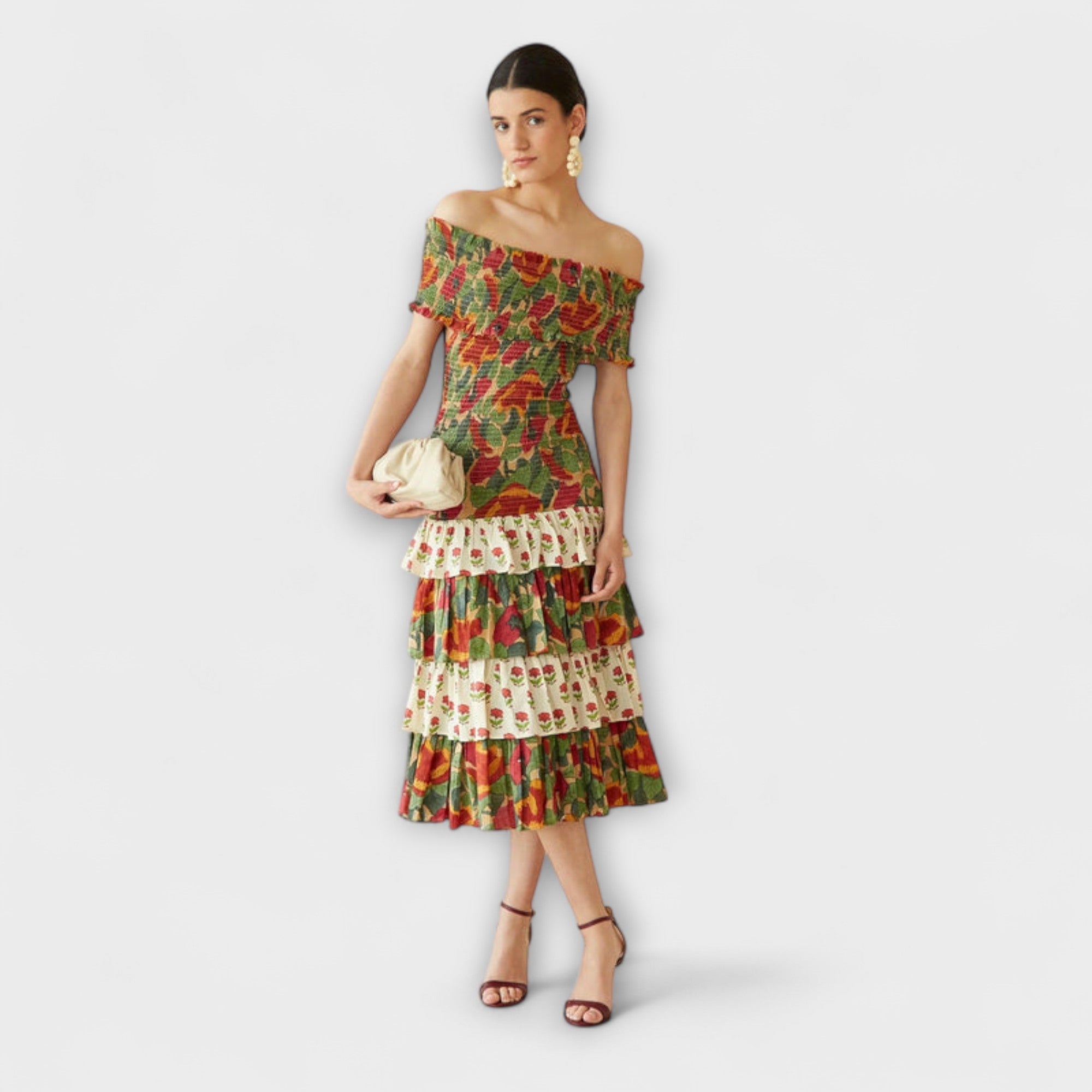 Harriet - Robe midi May éclatante
