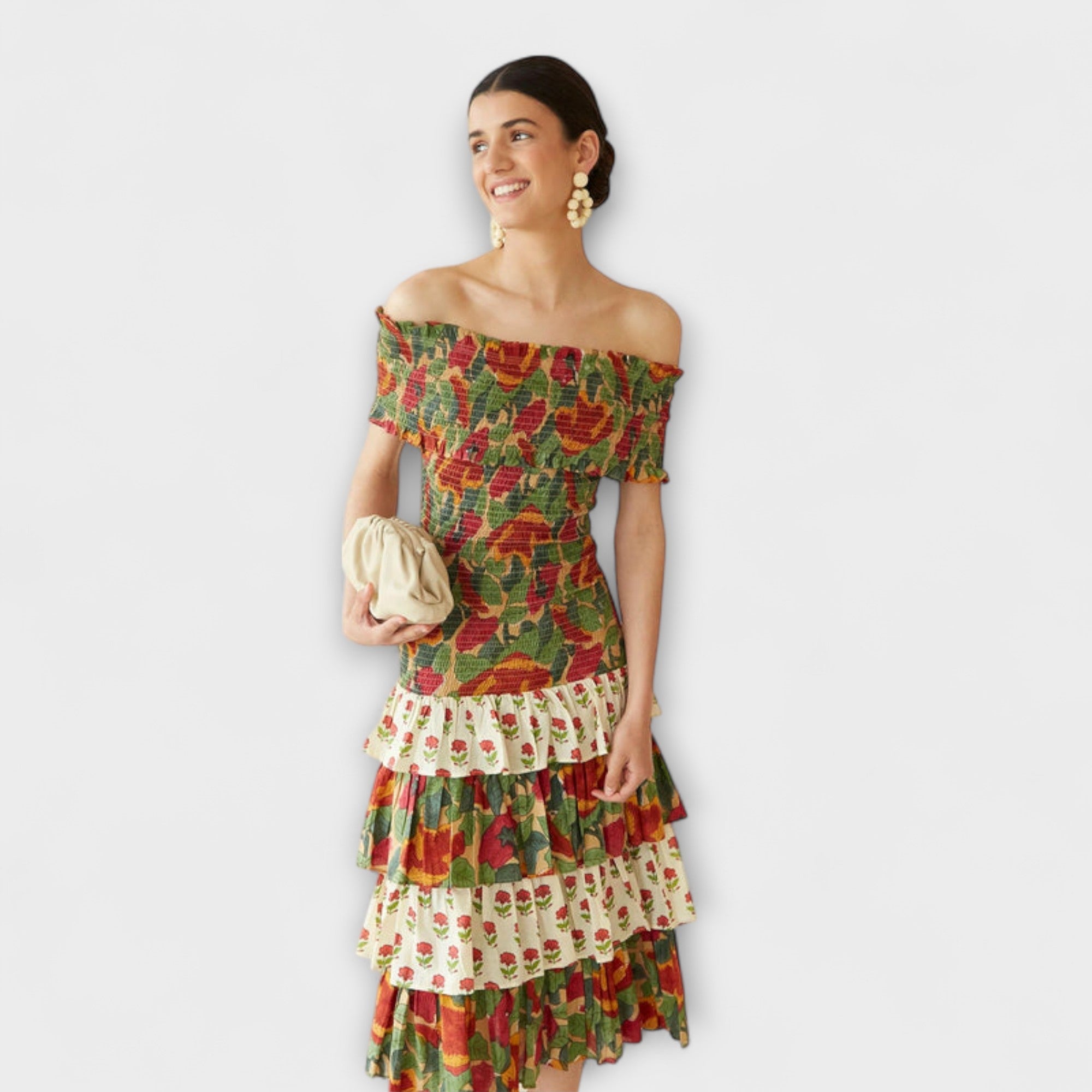 Harriet - Robe midi May éclatante