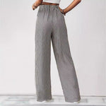 Hollis – Pantalon rayé à jambe large