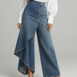 Holly - Pantalon en denim cache-cœur