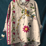 Ida | Blouse décontractée à imprimé floral vintage