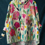 Ida | Blouse décontractée femme à motif floral vintage
