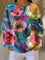 Ida | Pull à grandes fleurs colorées