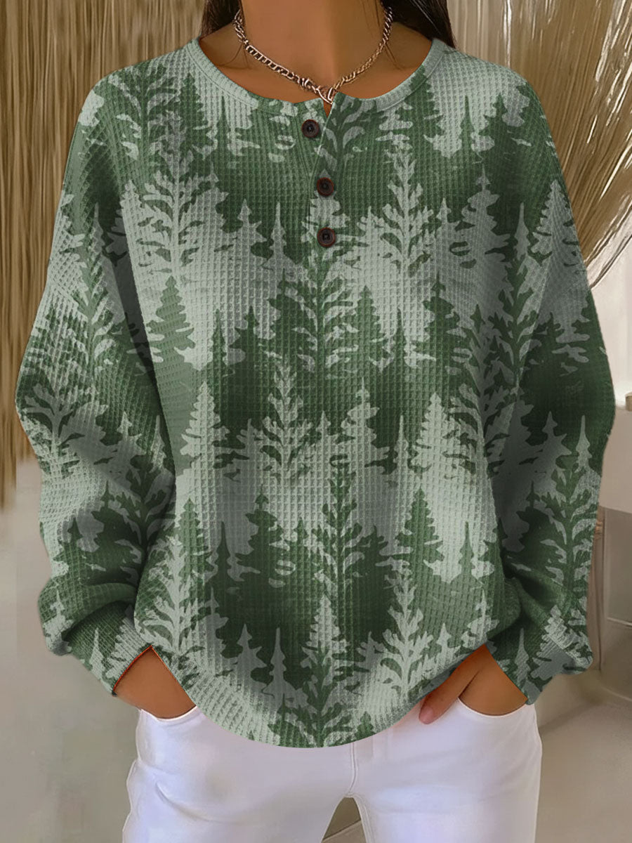 Inga | Sweat-shirt à motif sapin classique