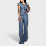 Ivy - Ensemble haut col V et pantalon élégant