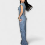 Ivy - Ensemble haut col V et pantalon élégant