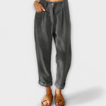 Jana - Pantalon moderne en velours côtelé