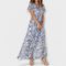 Jasmina | Robe longue en chiffon fleuri