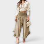 Jaya - Pantalon ample en lin à plis élégants