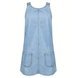 Jessica - Robe en denim décontractée