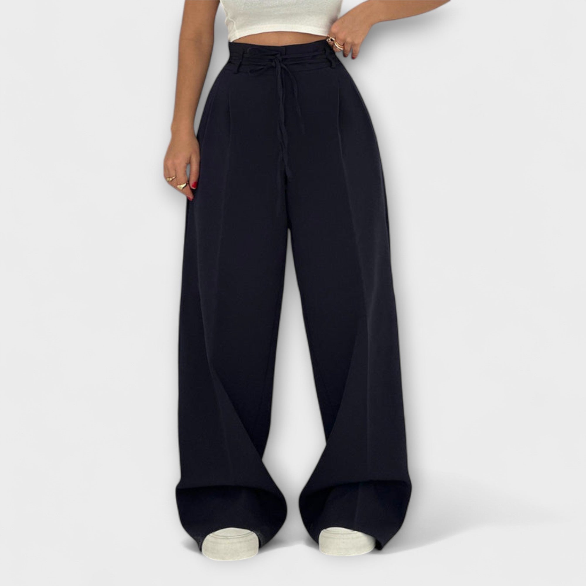 Jill – Pantalon décontracté à lacets