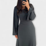 Jocelyn - Robe en maille chic à détail de taille