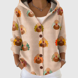 Katriona | Cardigan à motif automnal
