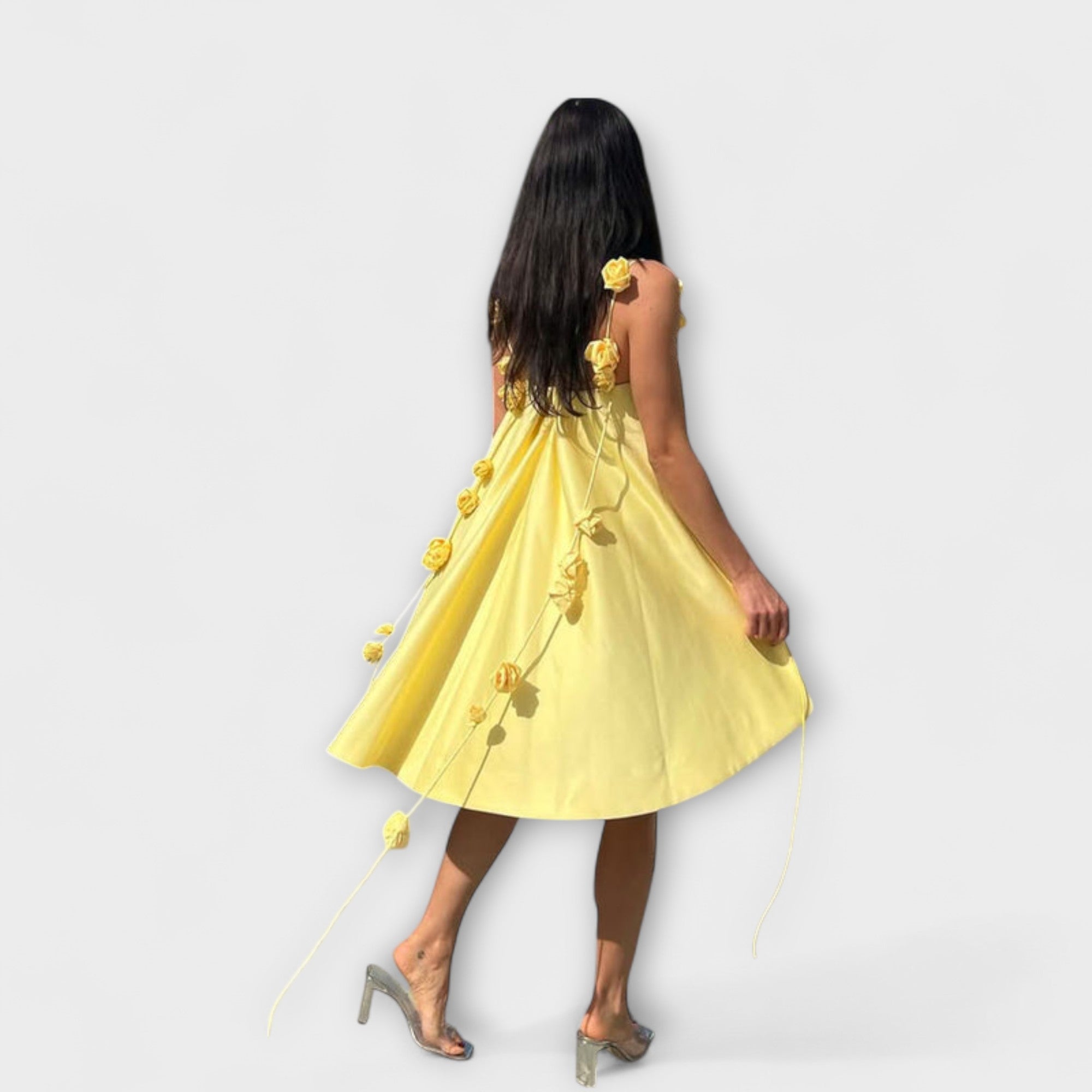 Jordan - Robe courte bustier chic à imprimé floral