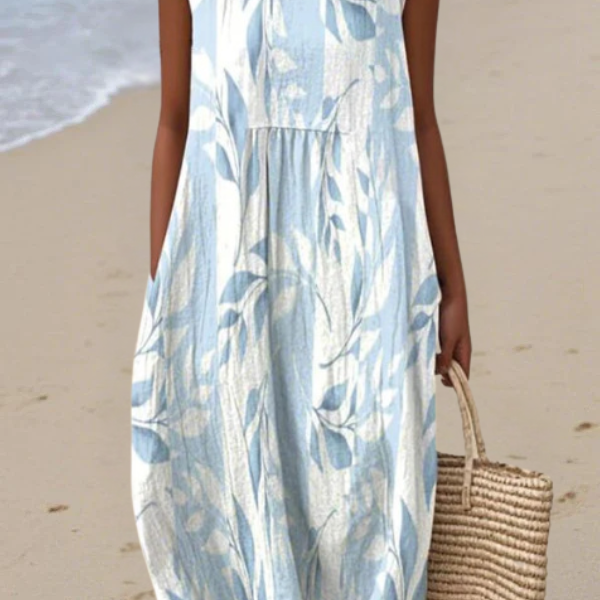 Joy - Robe midi classique à motif floral