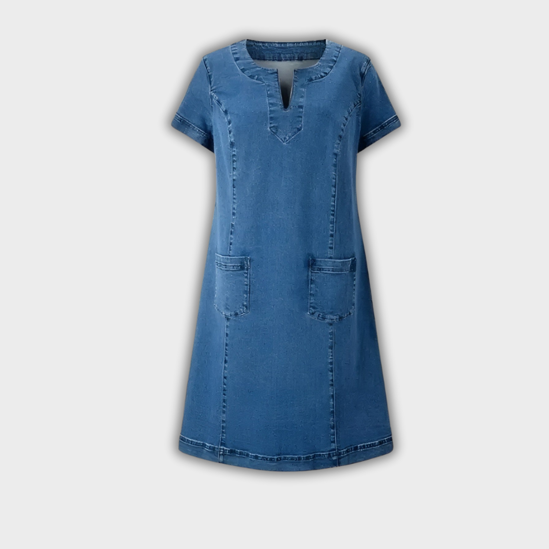 Julia | Robe en jean élégante à poche