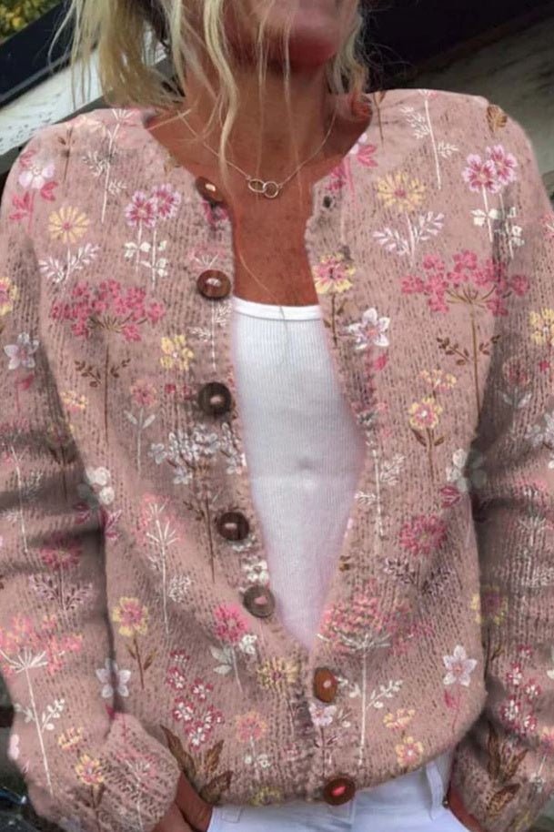 Xenia | Cardigan à imprimé fleuri coloré