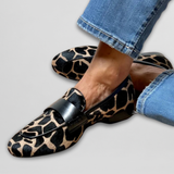 Katie | Mocassins orthopédiques à imprimé léopard