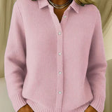 Katrina | Cardigan boutonné en tricot texturé