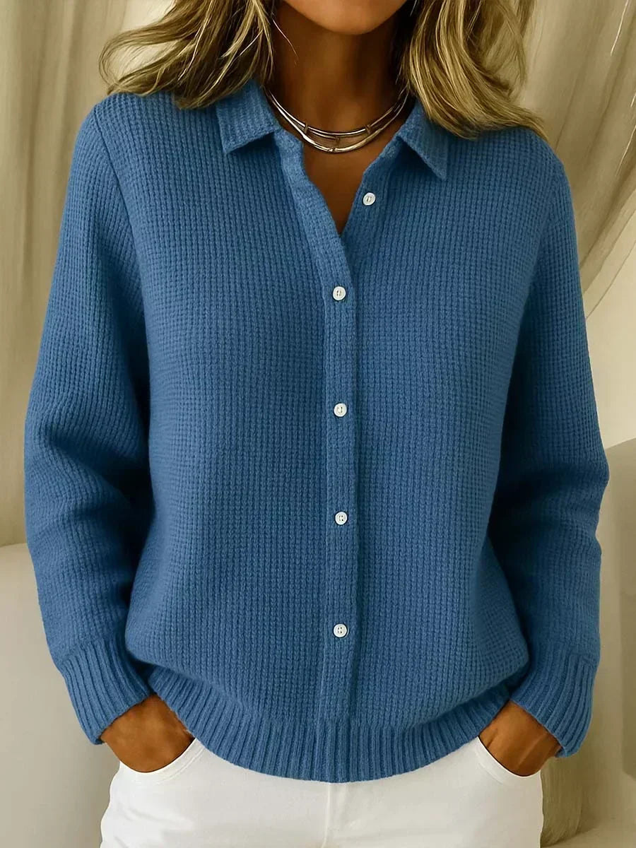Katrina | Cardigan boutonné en tricot texturé