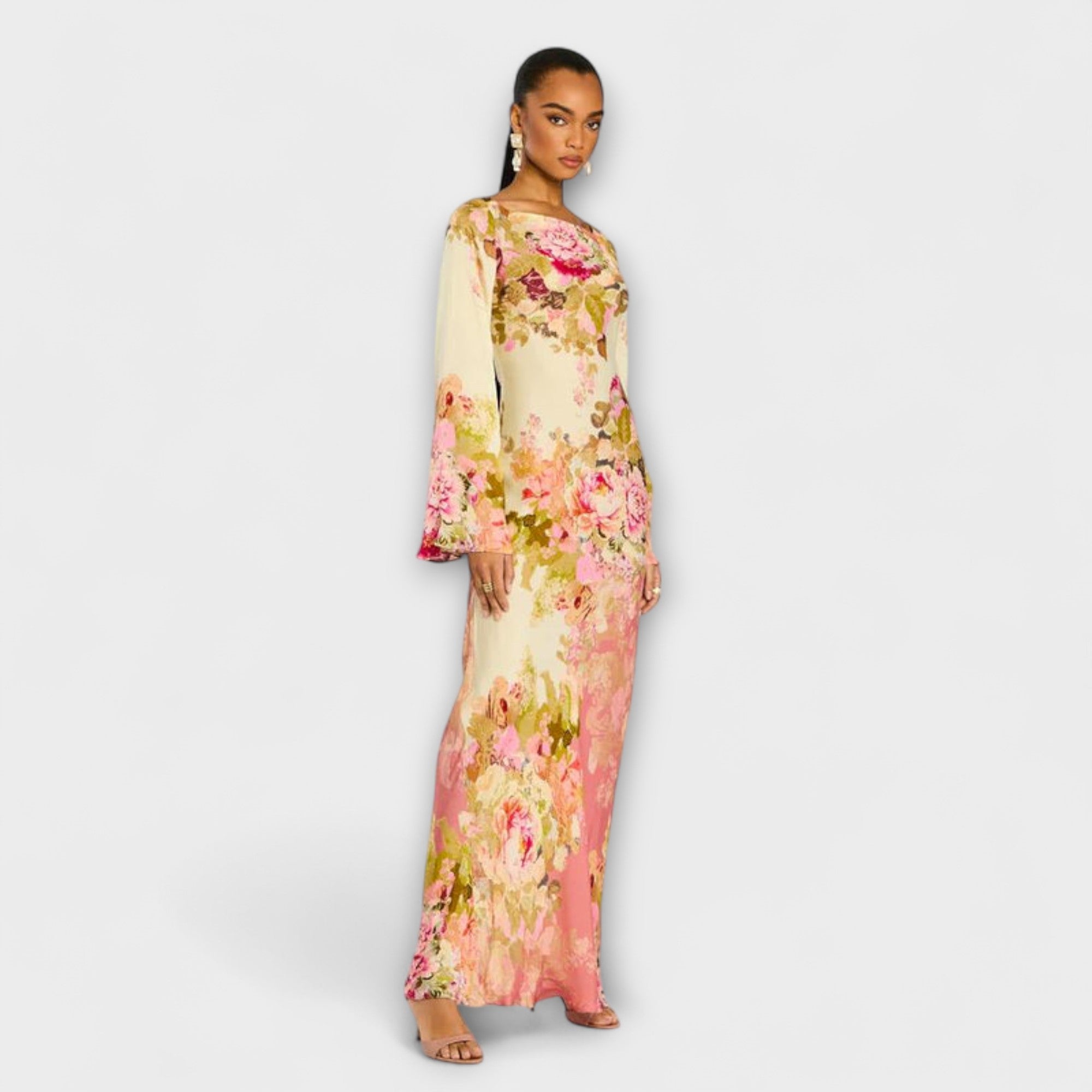Kelly - Robe longue pour garden party