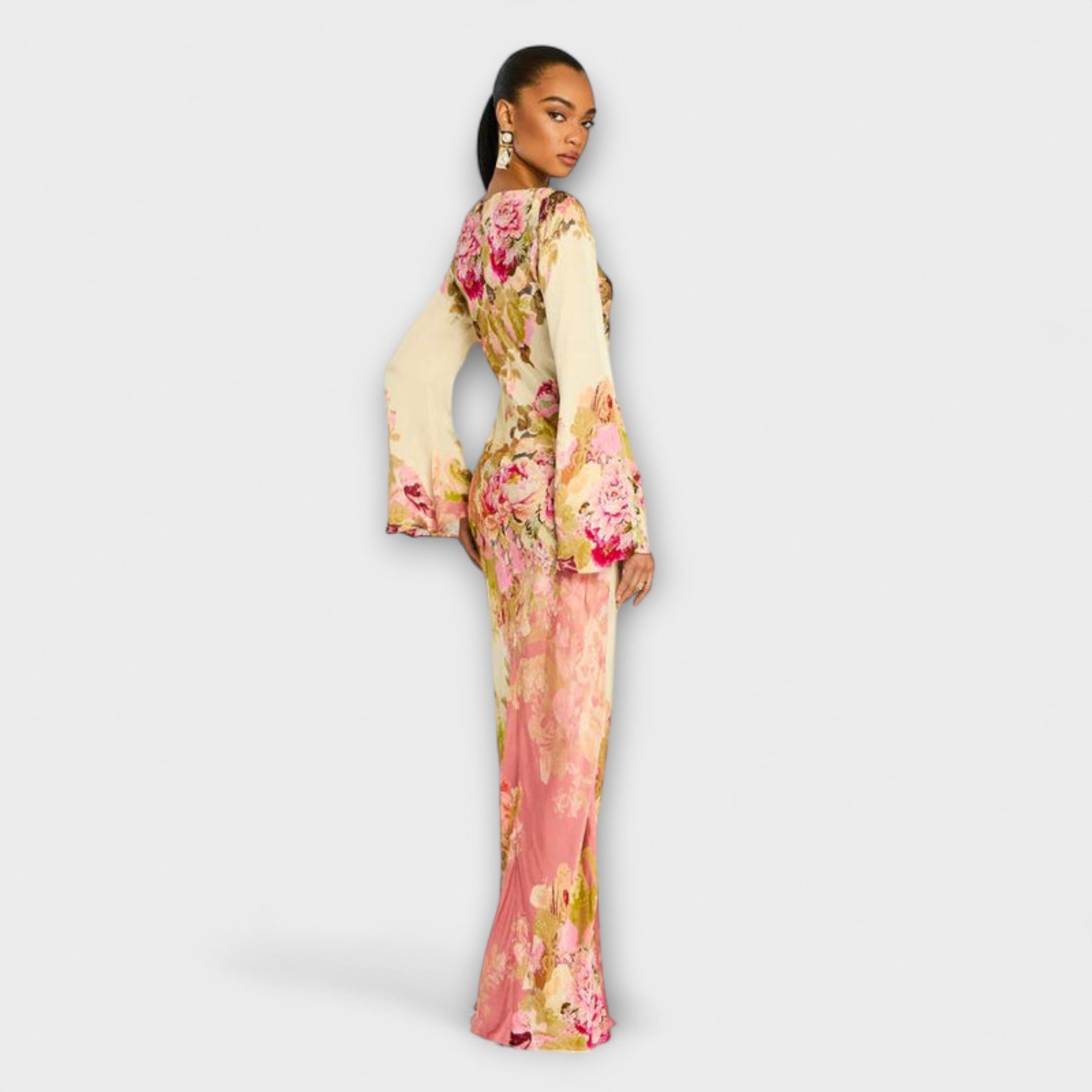 Kelly - Robe longue pour garden party