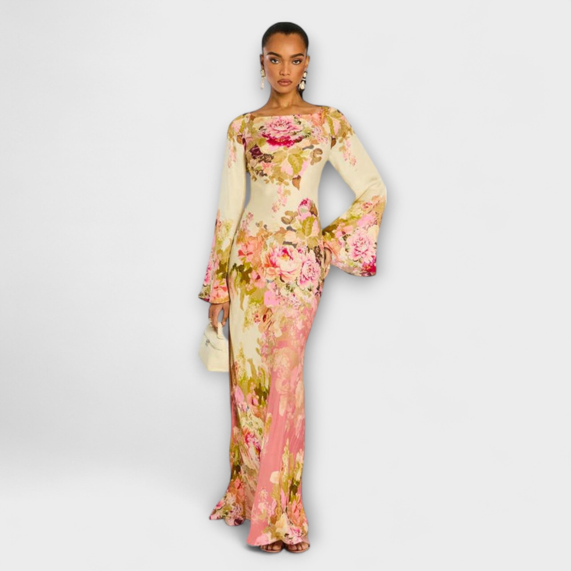 Kelly - Robe longue pour garden party