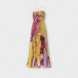 Kiara - Robe longue à imprimé ikat éclatant