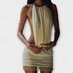 Kylie - Robe courte en tissu doux