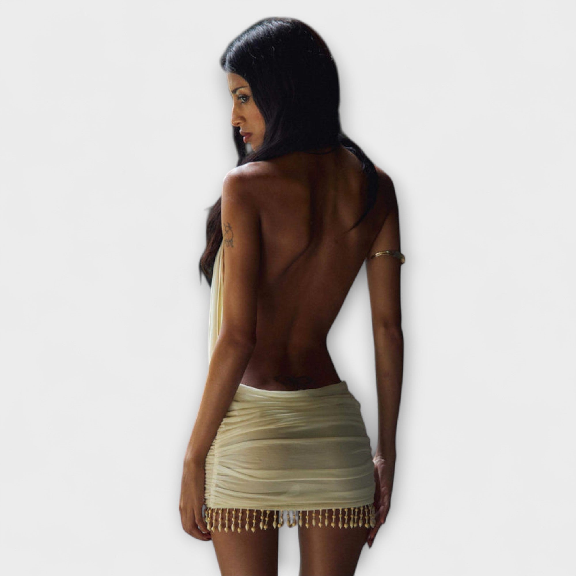 Kylie - Robe courte en tissu doux
