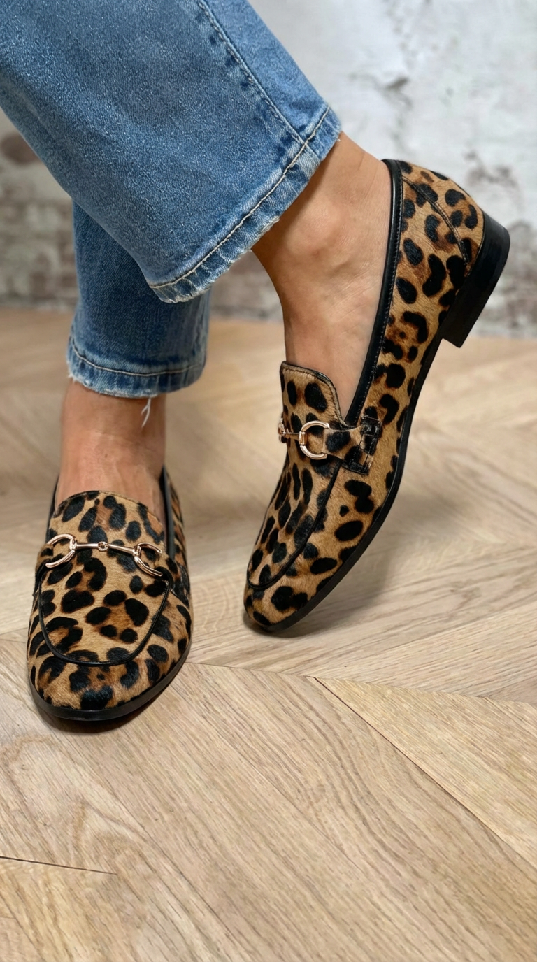 Lacey | Mocassins imprimé léopard