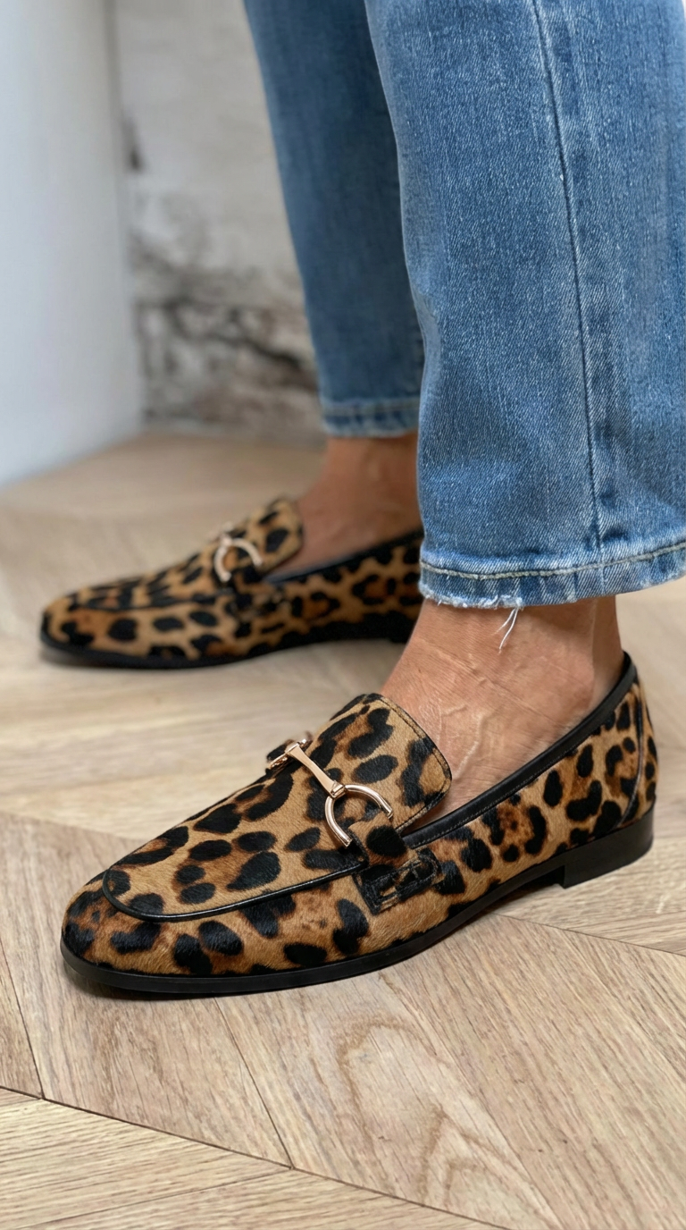 Lacey | Mocassins imprimé léopard