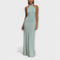 Lagoon - Robe longue fluide à col halter