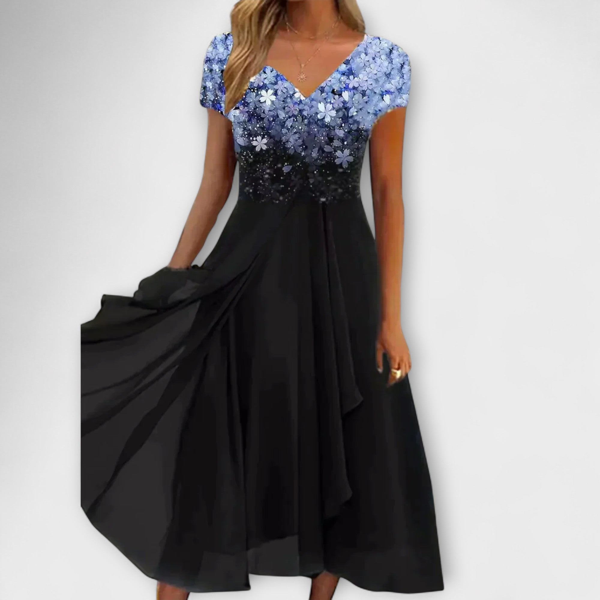 Lara - Robe de soirée en mousseline