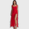 Lara - Robe longue chic à fente