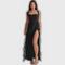 Lara - Robe longue chic à fente
